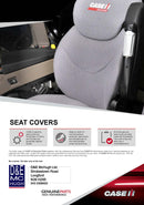 Tractor Seat Cover - Case IH - Fabric